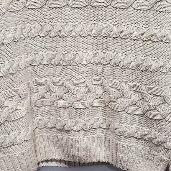 WEATHERPROOF Vintage Shawl Collar Horizontal Cable Knit Sweater, M - Picture 3 of 10